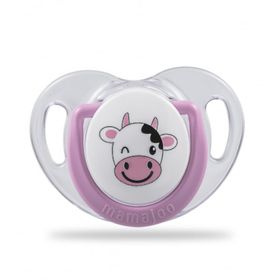 Mamajoo 2 li 6+ Ay Silikon İnek Emzik Pembe