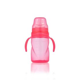 Mamajoo 270 ml Pembe 9+ Ay Yumuşak Uçlu Kulplu Antikolik Alıştırma Bardağı