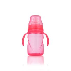 Mamajoo 270 ml Pembe 9+ Ay Yumuşak Uçlu Kulplu Antikolik Alıştırma Bardağı