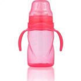 Mamajoo 270 ml Pembe 9+ Ay Yumuşak Uçlu Kulplu Antikolik Alıştırma Bardağı