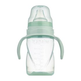 Mamajoo 270 ml Powder Green Kulplu Eğitici Bardak