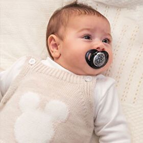 Mamajoo 6 Ay 2'li Sterilizasyon Saklama Kutulu Antrasit Leopar Desenli Ortodontik Emzik