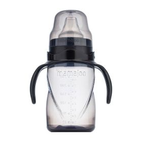 Mamajoo Black 270 ml Kulplu Akıtmaz Eğitici Bardak+Anti-Kolik Bardak Ucu