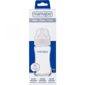 Mamajoo Cam Biberon 240 ml No:2 / M Anti Kolik Biberon Emziği