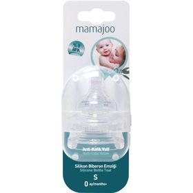 Mamajoo MMJ1042 No:1 Silikon 2'li Biberon Emziği