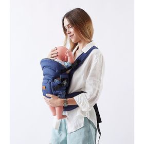 Mamma Premium Ergonomik Air File Kumaş Çok Yönlü Bebek Taşıma Çantası Ana Kucağı Baby Sling Lacivert Kanguru