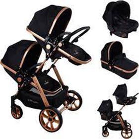 Mamma Twin Gold Travel Sistem İkiz Bebek Arabası