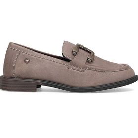 Mammamia D25KA-3415 Vizon Kadın Hakiki Deri Casual Ayakkabı