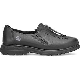 Mammamia D25KA-845 Siyah Kadın Hakiki Deri Casual Ayakkabı
