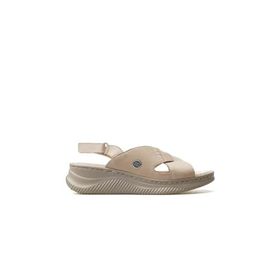 Mammamia D25YS-2855 Bej Günlük Kadın Sandalet