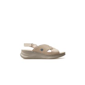 Mammamia D25YS-2855 Bej Günlük Kadın Sandalet