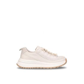 Mammamia D26YA-3905 Krem Kadın Hakiki Deri Casual Ayakkabı