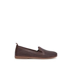 Mammamia D26YA-7145 Kahverengi Kadın Hakiki Deri Casual Ayakkabı