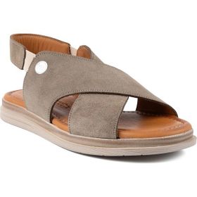 Mammamia D26YS-2710 Süet Vizon Kadın Sandalet