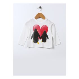 Mammaramma 22FWG-61 Baskılı Ekru Bebek T-shirt