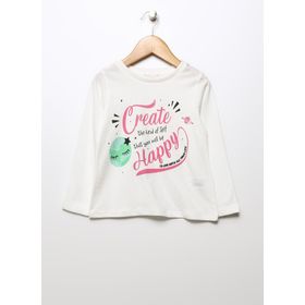 Mammaramma 22FWG-63 Baskılı Ekru Bebek T-shirt