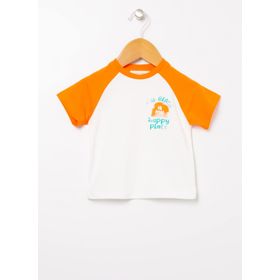 Mammaramma 22SB-53 Bisiklet Yaka Baskılı Bebek T-shirt