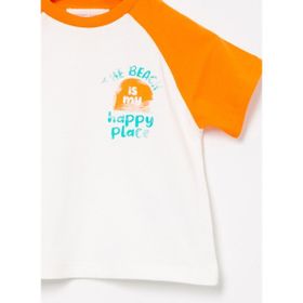 Mammaramma 22SB-53 Bisiklet Yaka Baskılı Bebek T-shirt