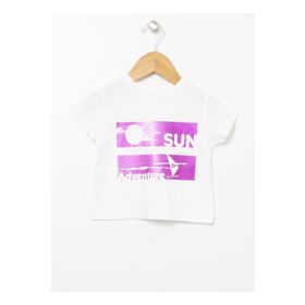Mammaramma 22SG-61 Bisiklet Yaka Baskılı Bebek T-shirt