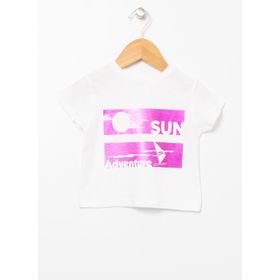 Mammaramma 22SG-61 Bisiklet Yaka Baskılı Bebek T-shirt