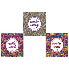 Mandala Büyükler İçin Boyama Seti - 3 Kitap Takım - Arkadya Yayınları