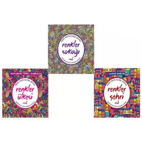 Mandala Büyükler İçin Boyama Seti - 3 Kitap Takım - Arkadya Yayınları