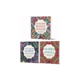 Mandala Büyükler İçin Boyama Seti - 3 Kitap Takım - Arkadya Yayınları