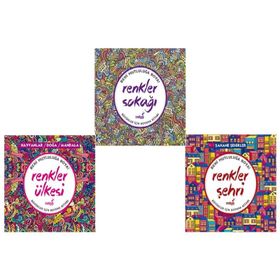 Mandala Büyükler İçin Boyama Seti - 3 Kitap Takım - Arkadya Yayınları