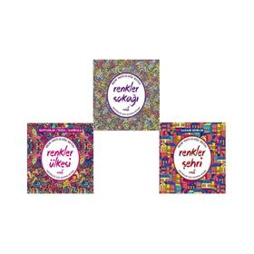 Mandala Büyükler İçin Boyama Seti - 3 Kitap Takım - Arkadya Yayınları
