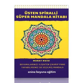 Mandala Kitabı Üstten Spiralli Süper