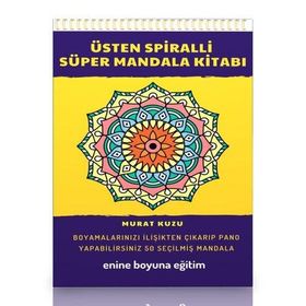 Mandala Kitabı Üstten Spiralli Süper