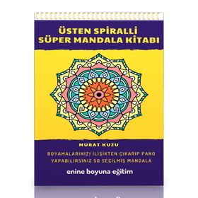 Mandala Kitabı Üstten Spiralli Süper