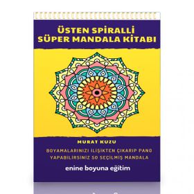 Mandala Kitabı Üstten Spiralli Süper