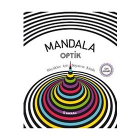 Mandala Optik - Büyükler İçin Boyama Kitabı - Heyet-Kurul-Komisyon