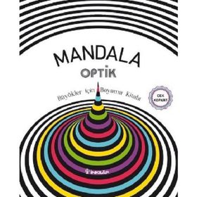 Mandala Optik - Büyükler İçin Boyama Kitabı - Heyet-Kurul-Komisyon