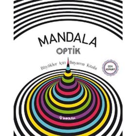 Mandala Optik - Büyükler İçin Boyama Kitabı - Heyet-Kurul-Komisyon