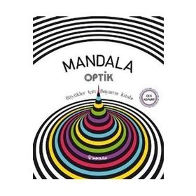 Mandala Optik - Büyükler İçin Boyama Kitabı - Heyet-Kurul-Komisyon