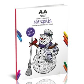 Mandala Renklerin Doğası Çocuklar Için Boyama Kitabı - Akıllı Adam