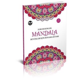Mandala Zor Desenler Büyükler Için Boyama Kitabı - Akıllı Adam Yayınları