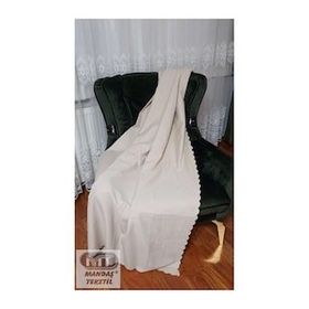 Mandaş 170x210 cm Antrasit/Beyaz Şönil Çift Taraflı Kaymaz Koltuk Örtüsü