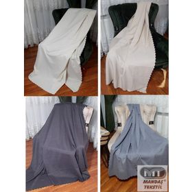 Mandaş 170x210 cm Antrasit/Beyaz Şönil Çift Taraflı Kaymaz Koltuk Örtüsü
