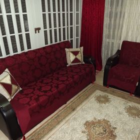 Mandaş 3+3+1+1 Bordo Saraylı Lüx Kolsuz Koltuk Örtüsü