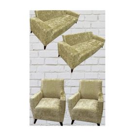 Mandaş Maxi 3+3+1+1 Gold Kadife Takım Koltuk Örtüsü