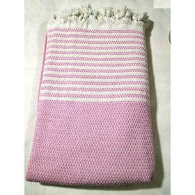 Mandaş Pamuklu Kaymaz Hasır Dokuma Pembe 180x220 cm Koltuk Çekyat Örtüsü