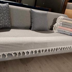 Mandaş Pamuklu Kaymaz Koltuk Çekyat Örtüsü