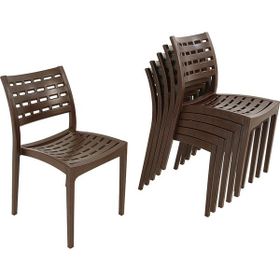 Mandella 6 Adet Kahverengi Cafe Sandalye