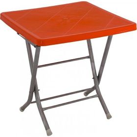 Mandella 80x80 cm Katlanır Ayaklı Turuncu Masa