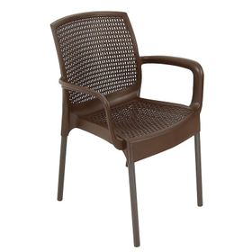 Mandella Defne Rattan 2 Adet Kahverengi Sandalye