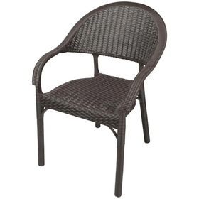 Mandella Eylül Rattan 4 Adet Kahverengi Bahçe Sandalyesi