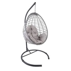Mandella Royal Tek Kişilik Rattan Hamak Salıncak + Antrasit Minder